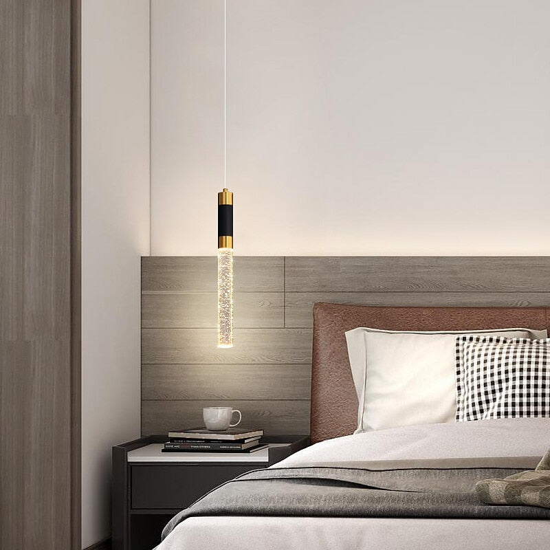 Modern Metal Cylinder Pendant Light