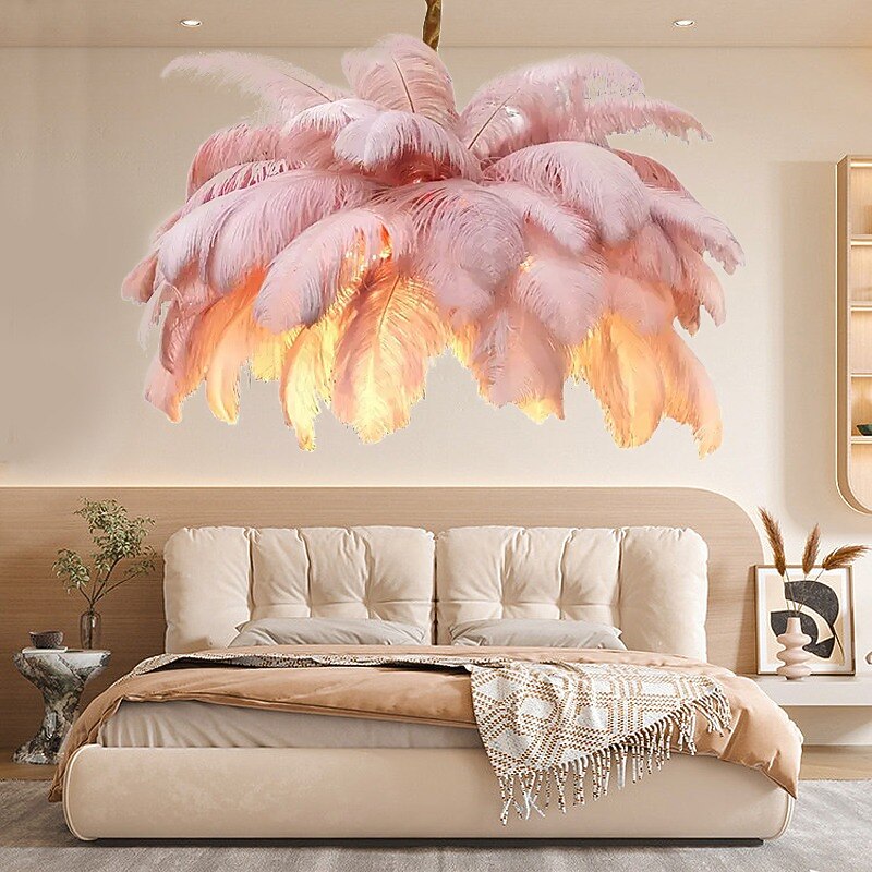 Glam Feather Feather Pendant Light