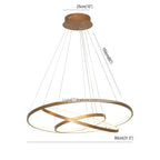 Moderne Metallring-Pendelleuchte