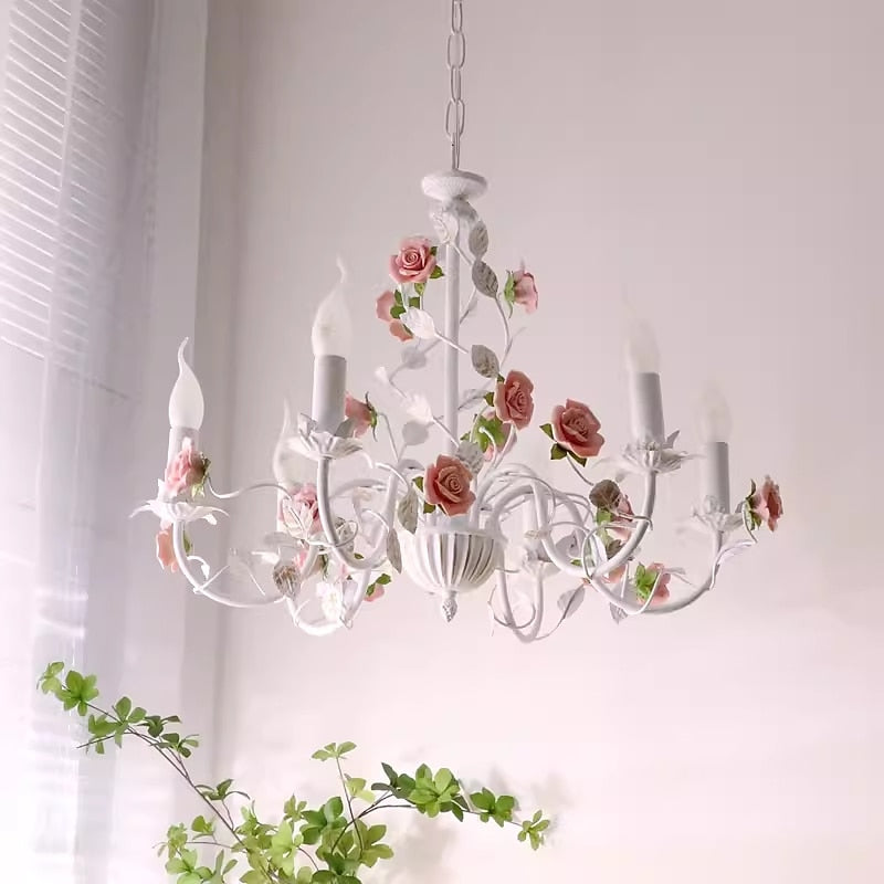 Rustic Metal Candelabra Chandelier