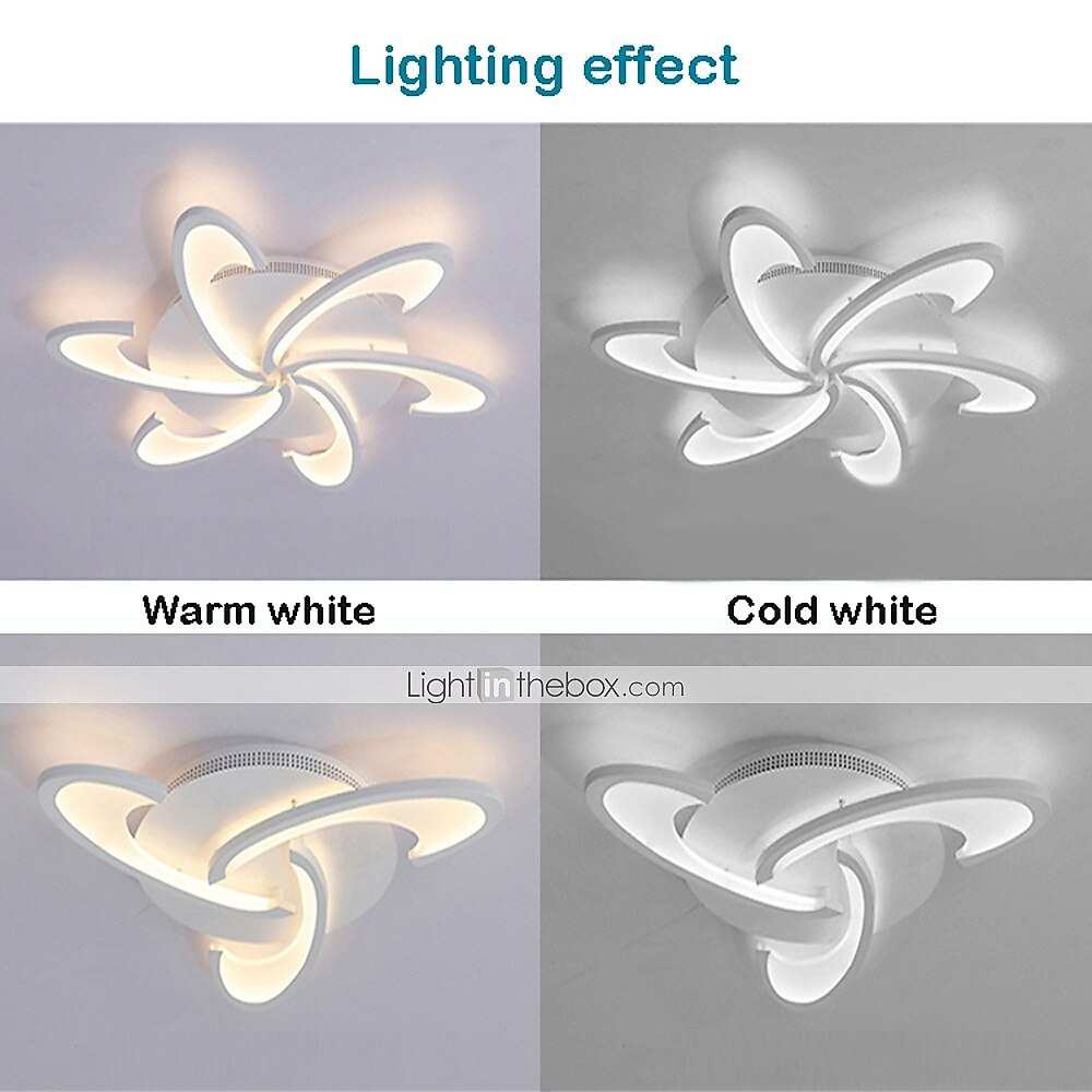 Modern Aluminum Pinwheel Ceiling Light