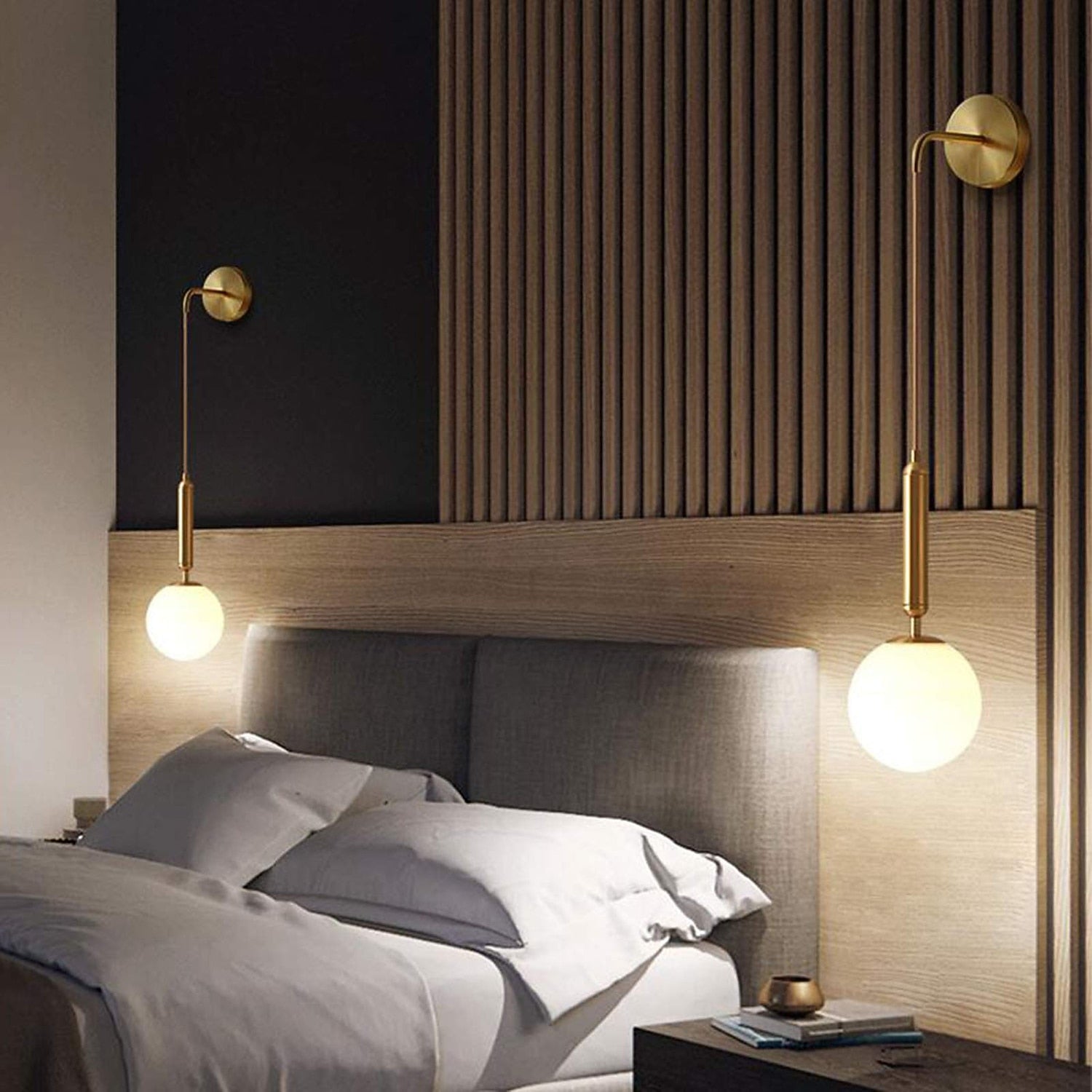 Modern Glass Globe Wall Light