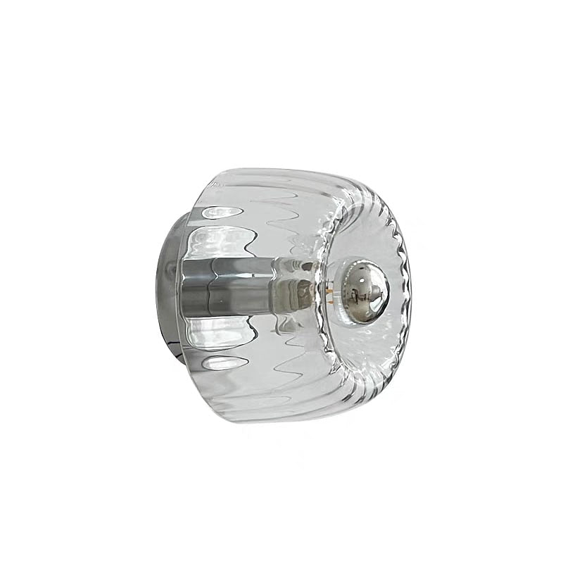 Modern Glass Sunburst Wall Light