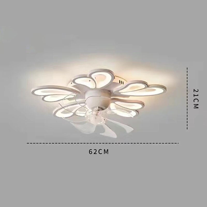 Modern Metal Flower-Fan Ceiling Fan Light