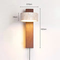 Wabi-Sabi Travertine Shield Wall Light
