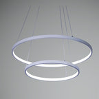 Moderne Metallring-Pendelleuchte
