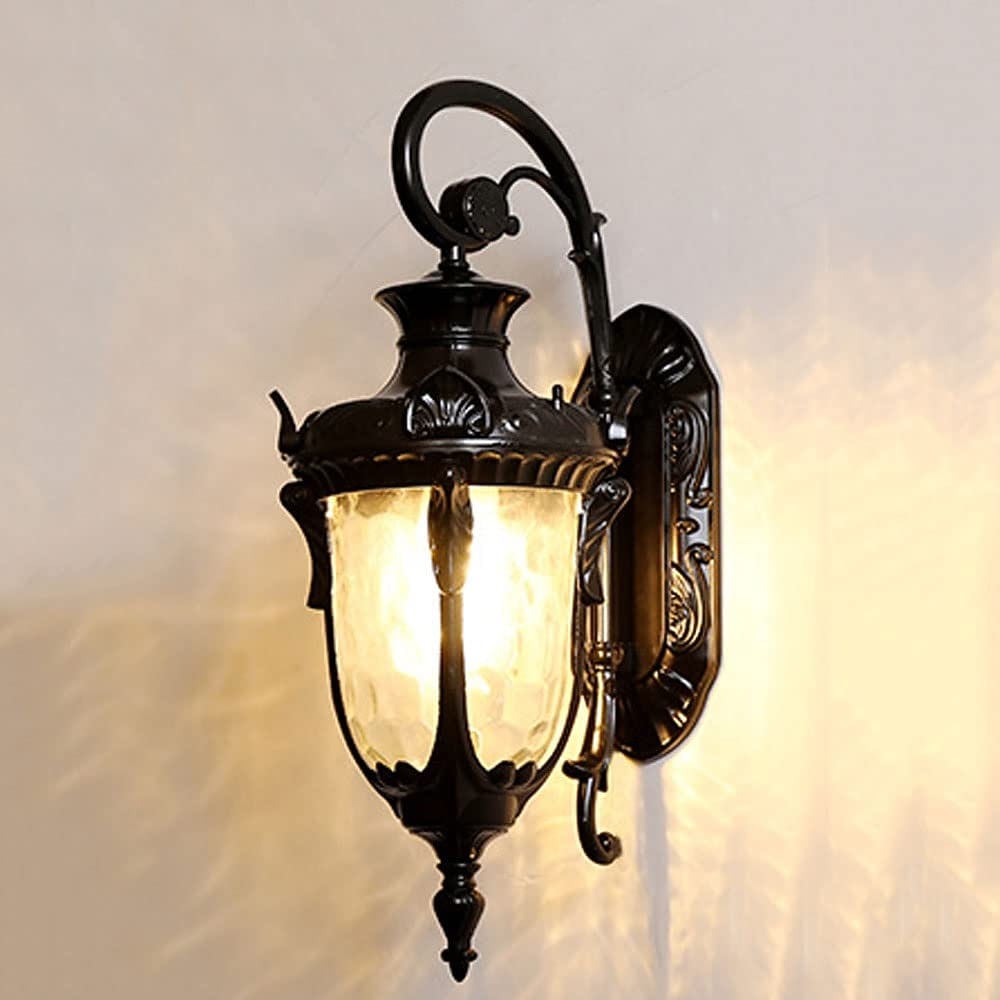 Vintage Glass Lantern Wall Light