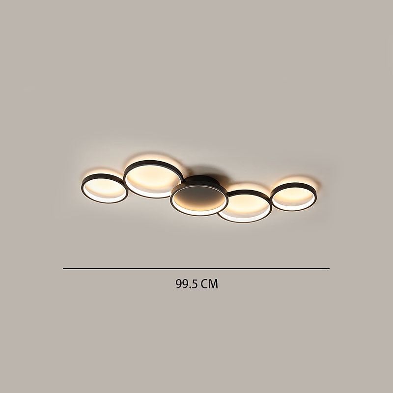 Modern Metal Ring-Cluster Ceiling Light