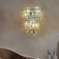 Glam Crystal Cascade Wall Light