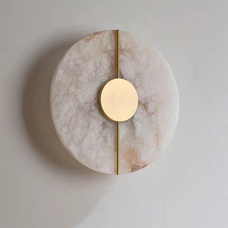 Modern Marble Disc Wall Light