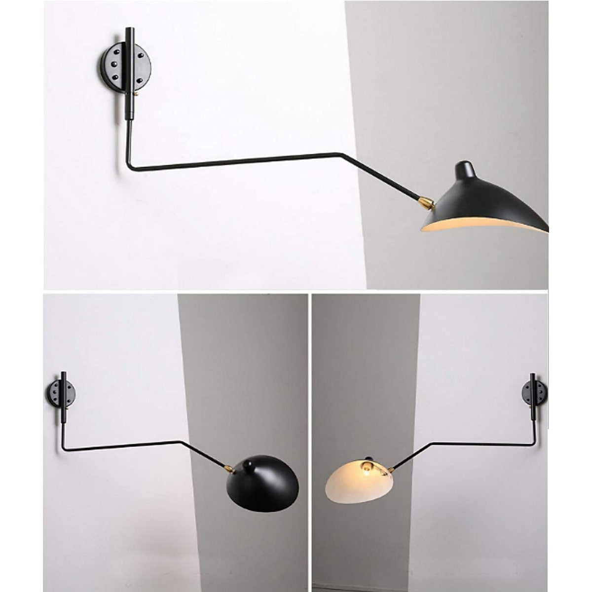 Modern Metal Swing-Arm Wall Light