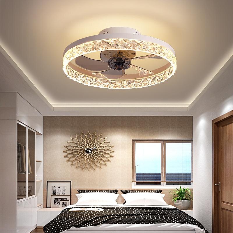 Modern Metal Ring-Fan Ceiling Fan Light