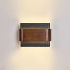 Wabi-Sabi Metall-Rechteck-Wandleuchte