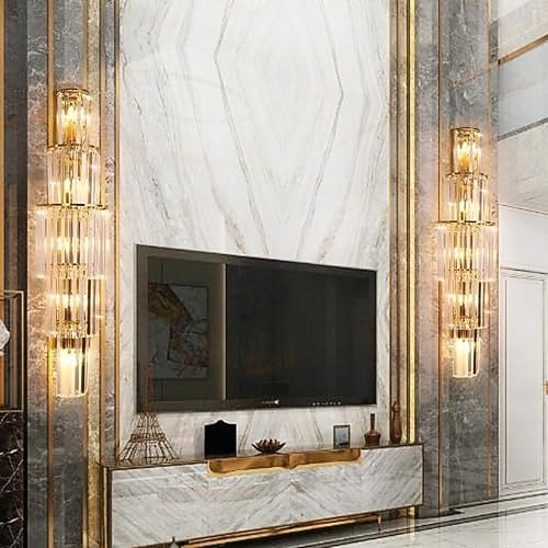 Glam Crystal Linear Wall Light