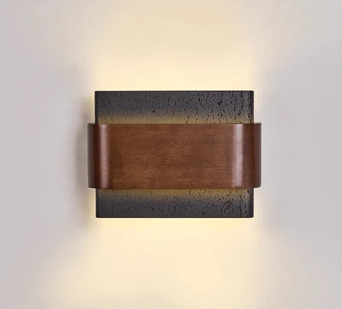 Wabi-Sabi Metal Rectangle Wall Light