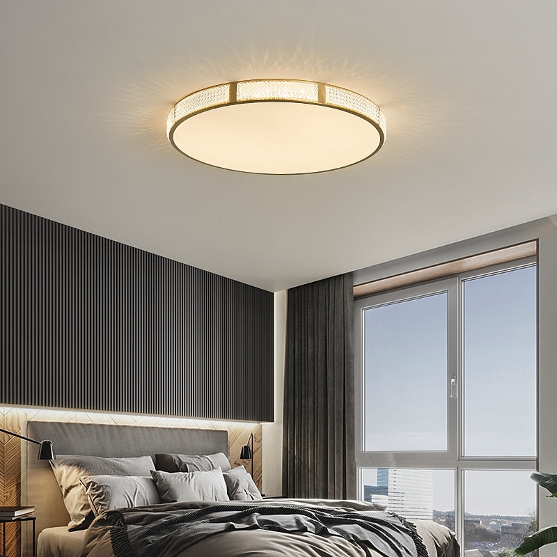 Modern Metal Drum Ceiling Light