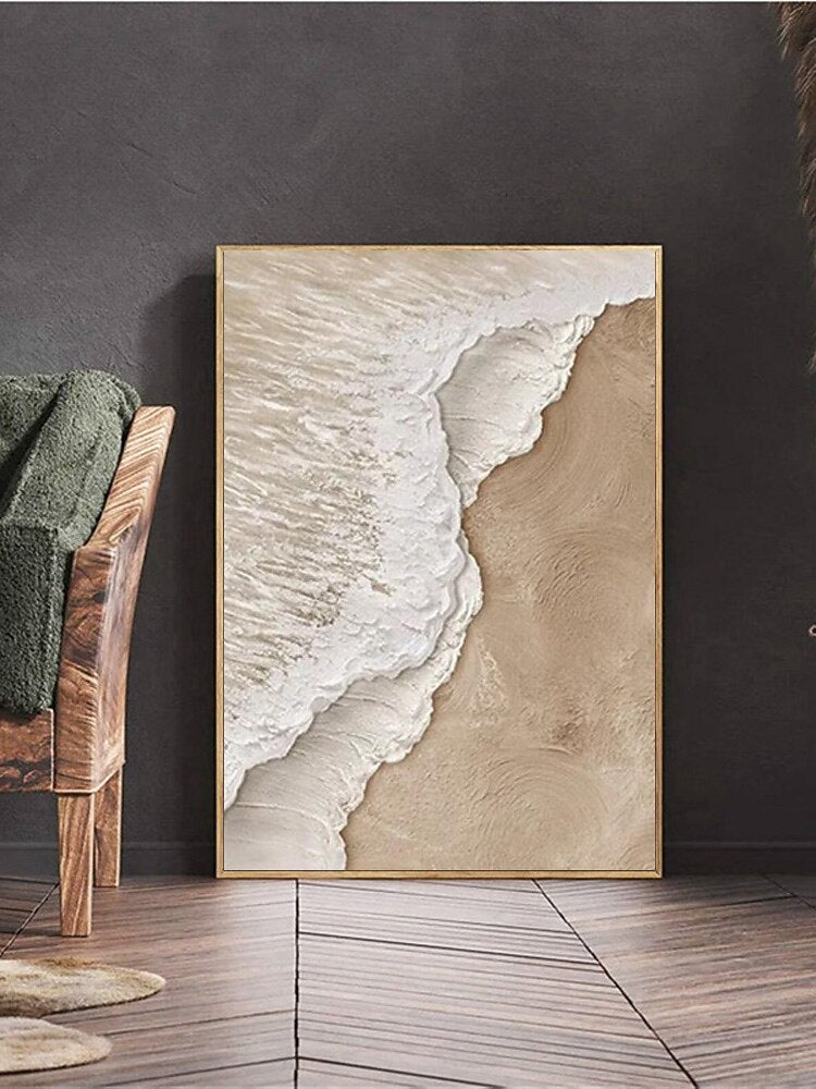 Neutral Coastal Wave Diptych