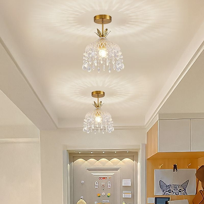 Glam Crystal Drum Ceiling Light