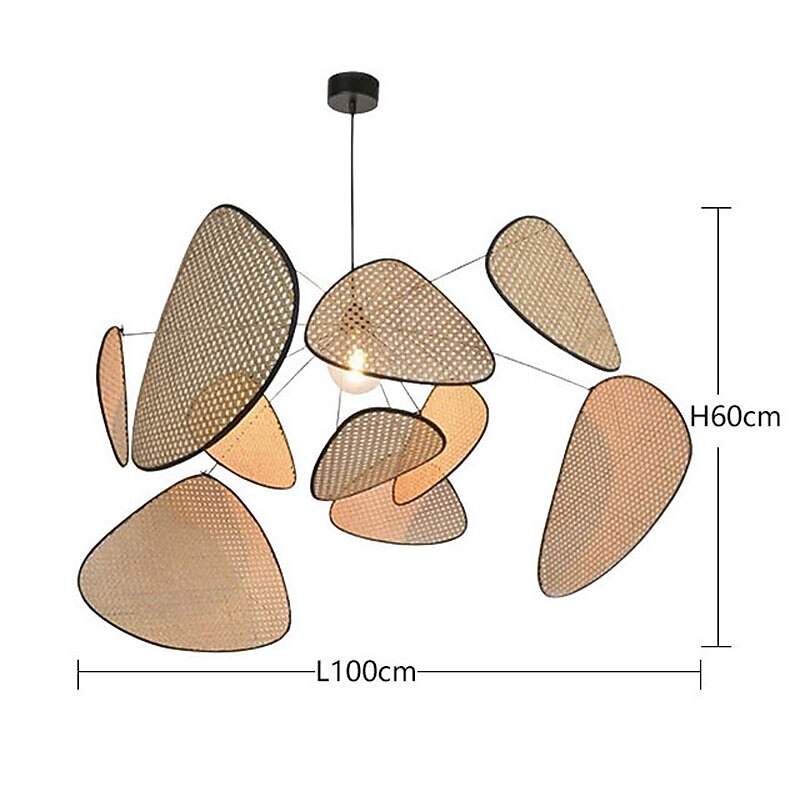 Rustic Metal Petal Pendant Light