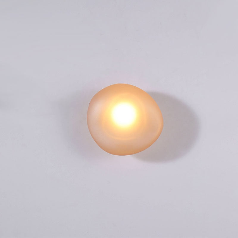 Modern Glass Pebble Wall Light