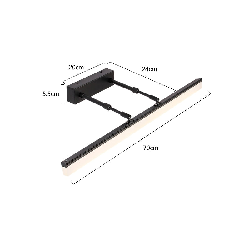 Modern Metal Linear Vanity Light