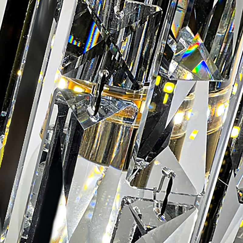 Glam Crystal Cascade Wall Light