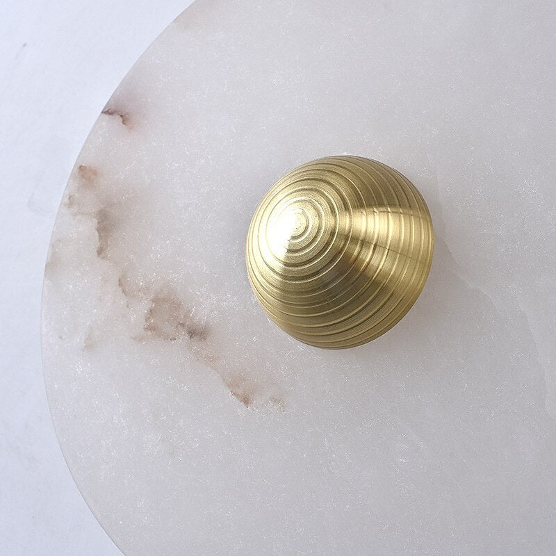 Modern Marble Disc Wall Light