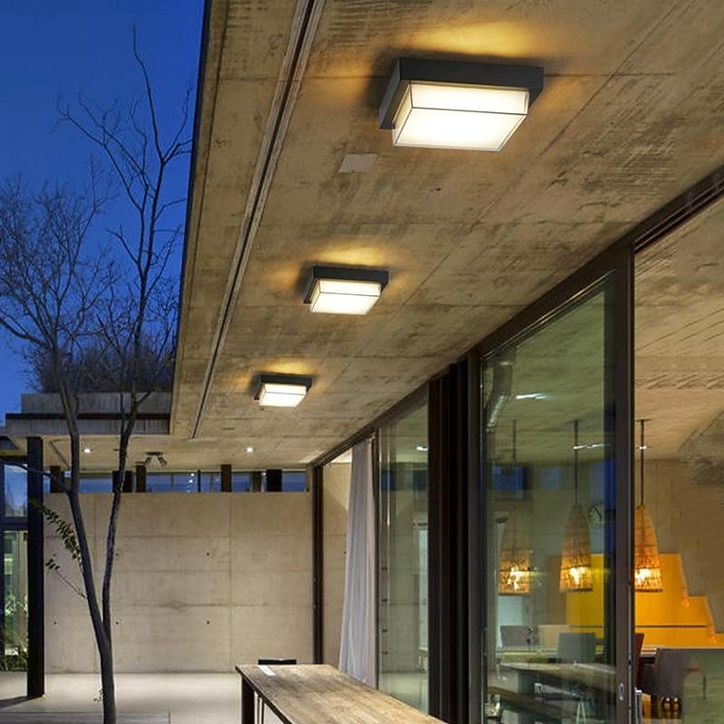 Modern Metal Square Ceiling Light