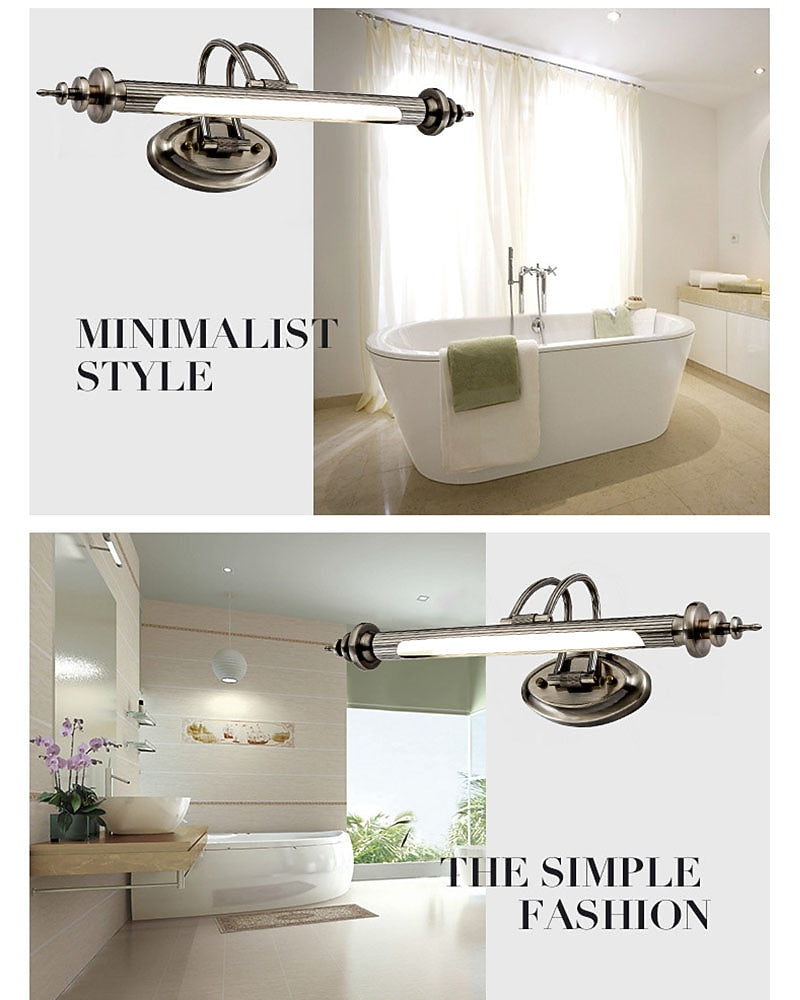 Vintage Metal Linear Vanity Light