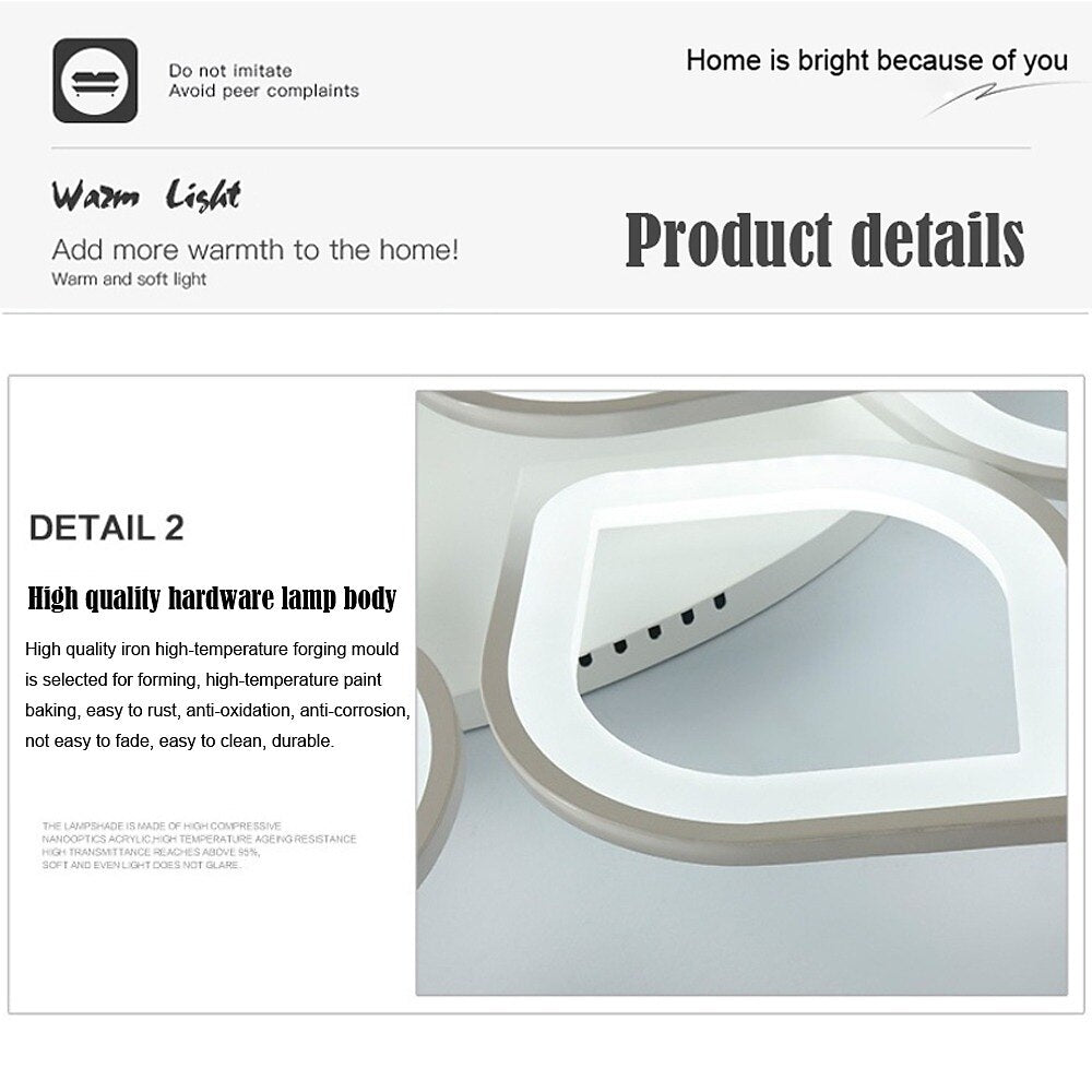 Modern Aluminum Leaf Ceiling Light