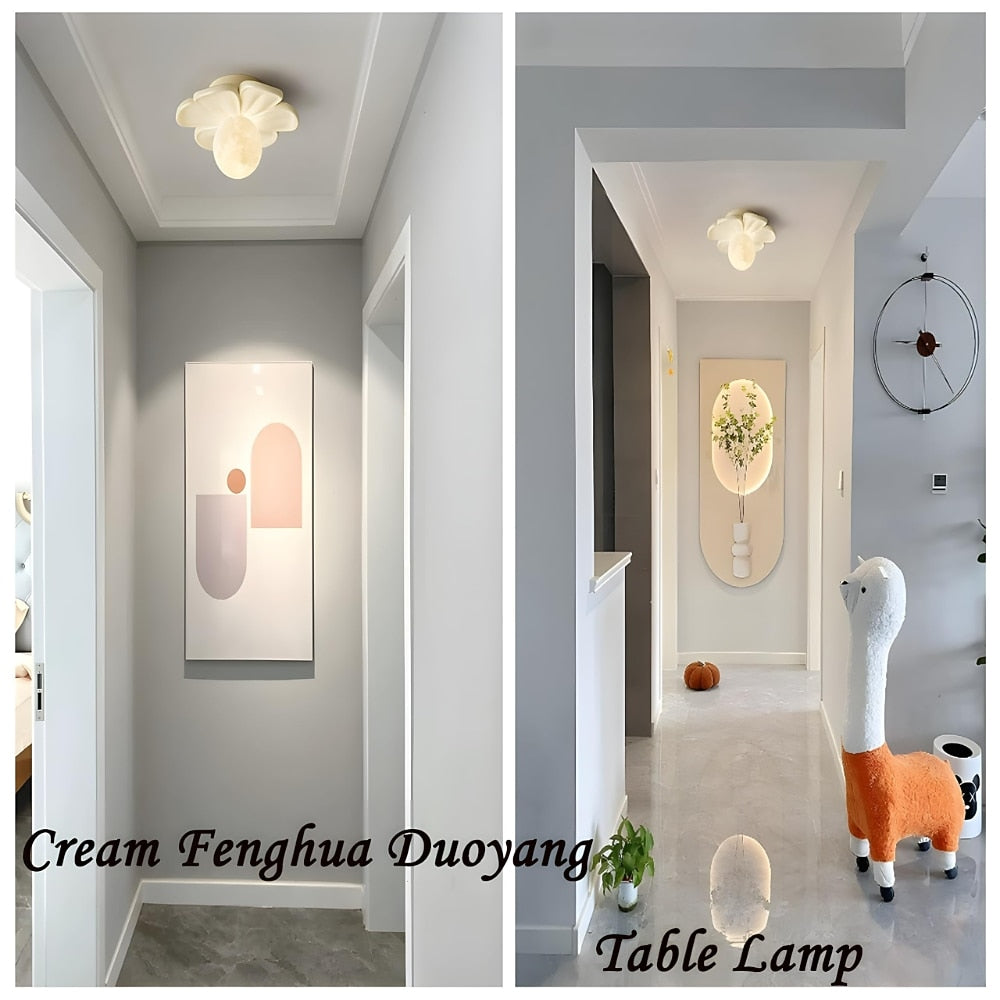 Modern Resin Flower Ceiling Light
