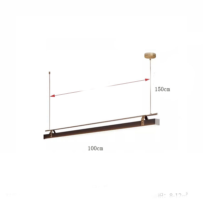 Modern Metal Linear Pendant Light