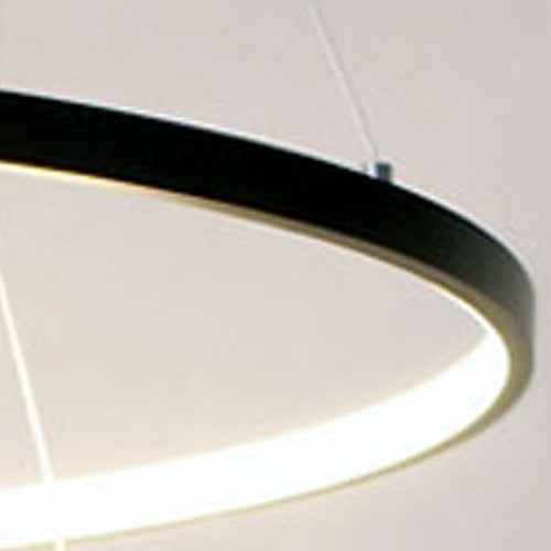 Modern Metal Ring Pendant Light