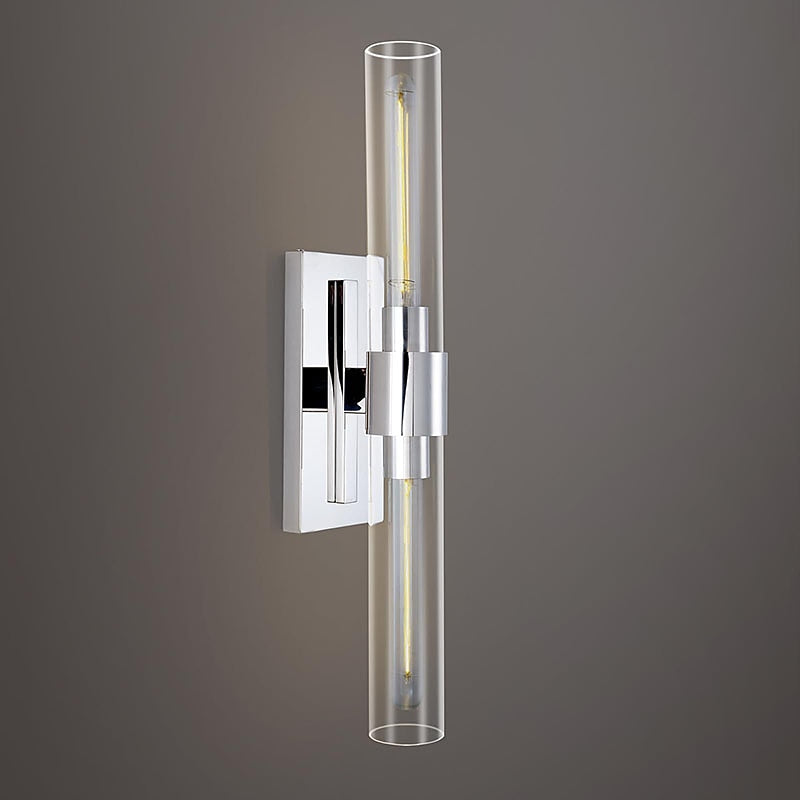 Modern Glass Cylinder Vanity Light