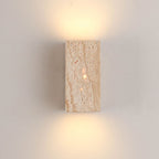 Wabi-Sabi Travertin Zylinder-Wandleuchte