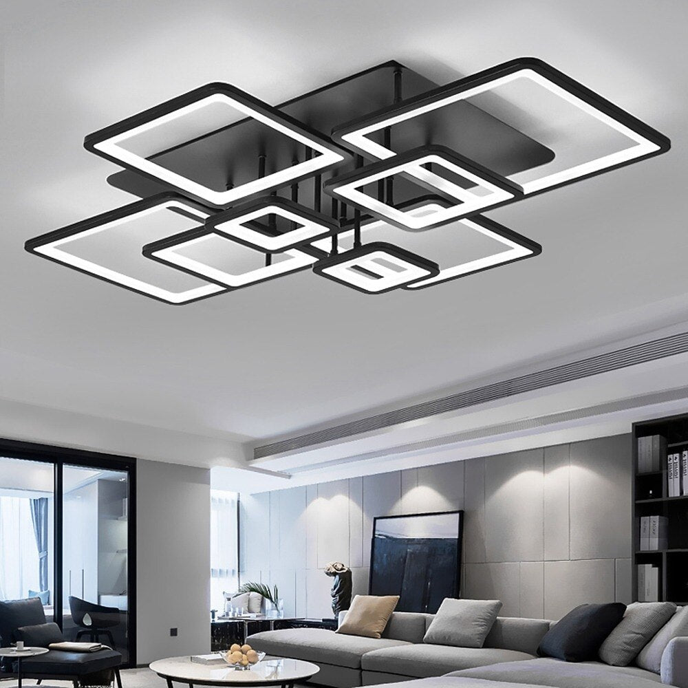 Modern Acrylic Square-Frame Ceiling Light