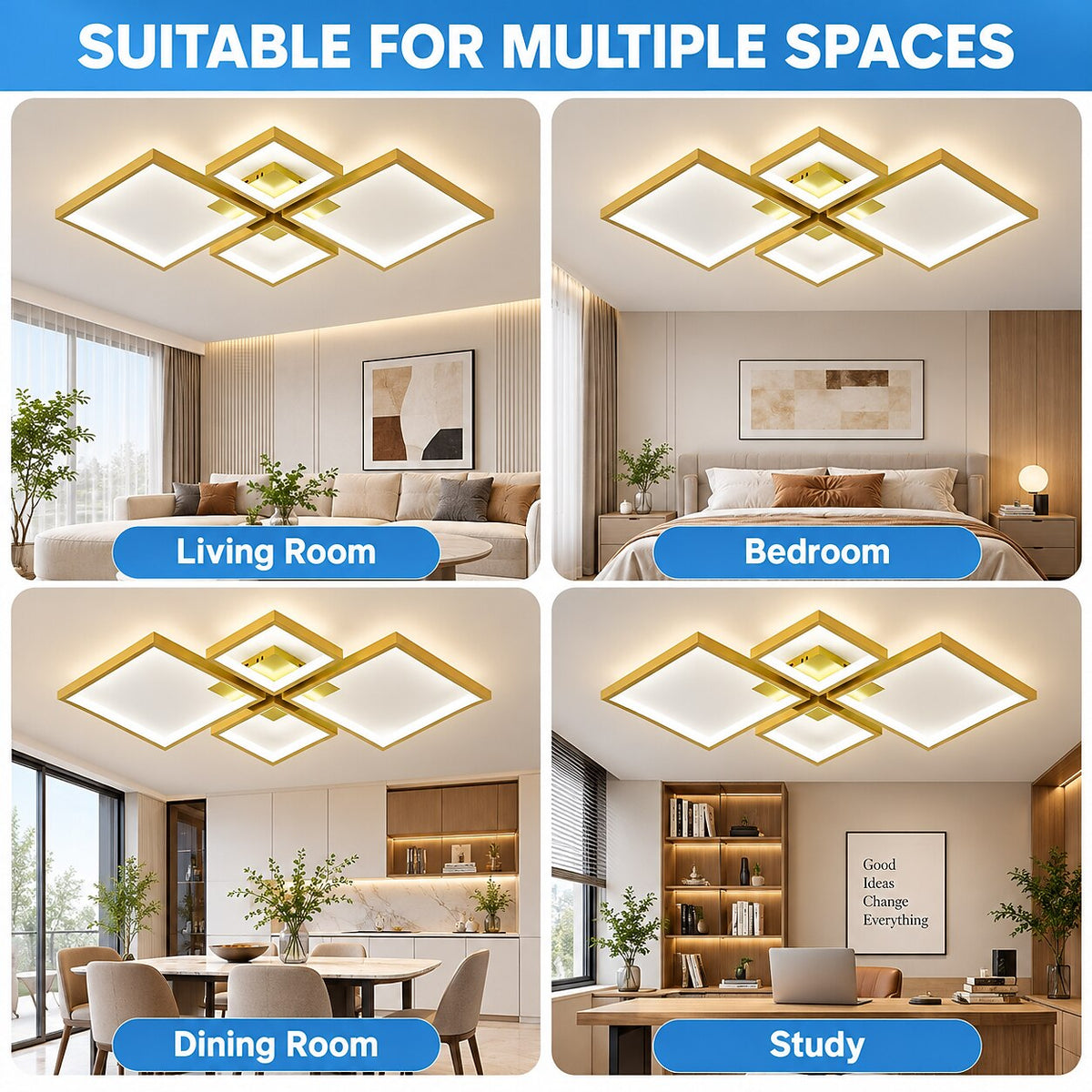 Modern Acrylic Linear Ceiling Light