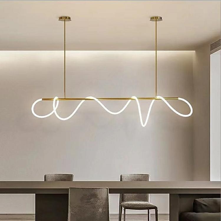 Modern Acrylic Wave Pendant Light