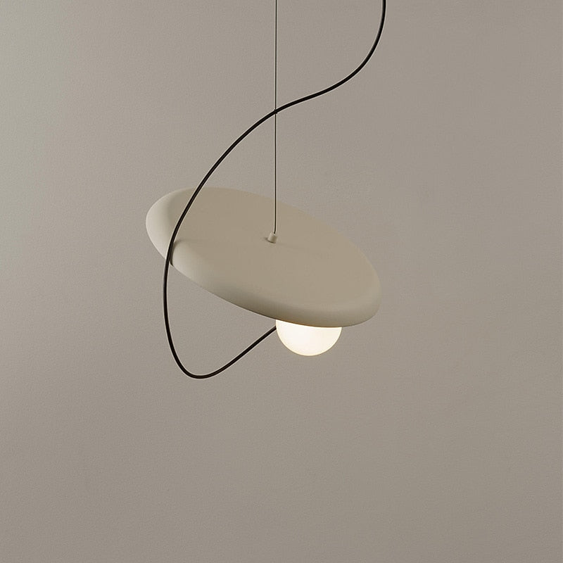 Modern Metal Disc Pendant Light