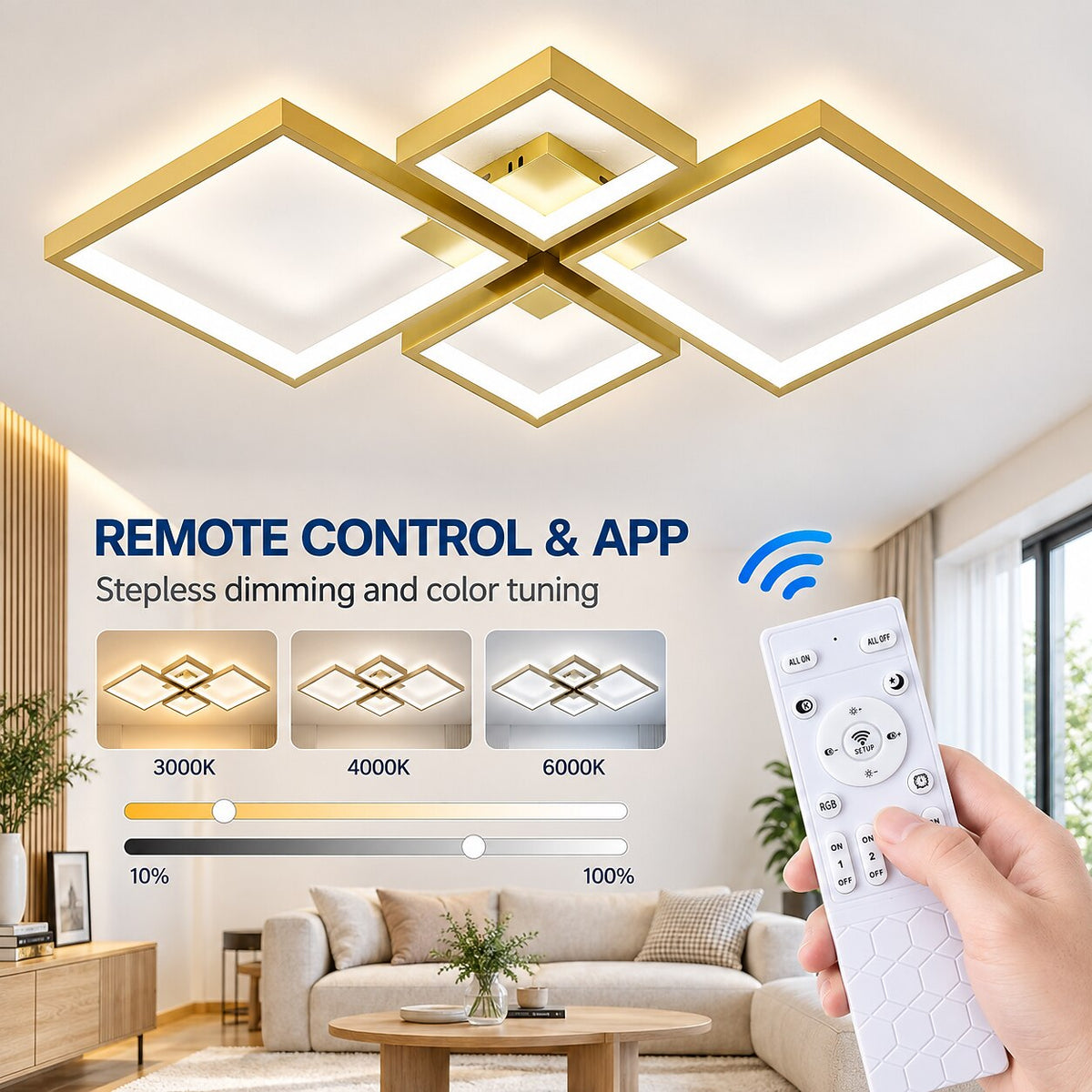 Modern Acrylic Linear Ceiling Light