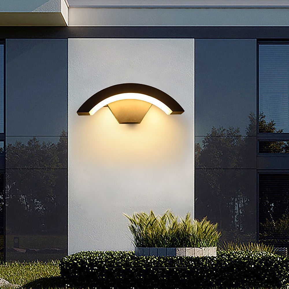 Modern Metal Arc Wall Light