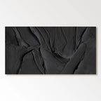 Ivory Textured Geometric Painting