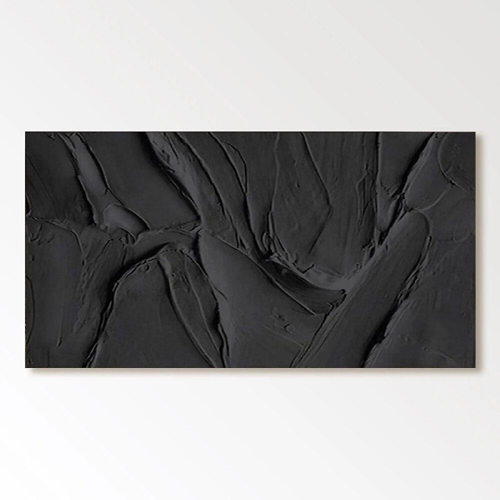 Ivory Textured Geometric Painting