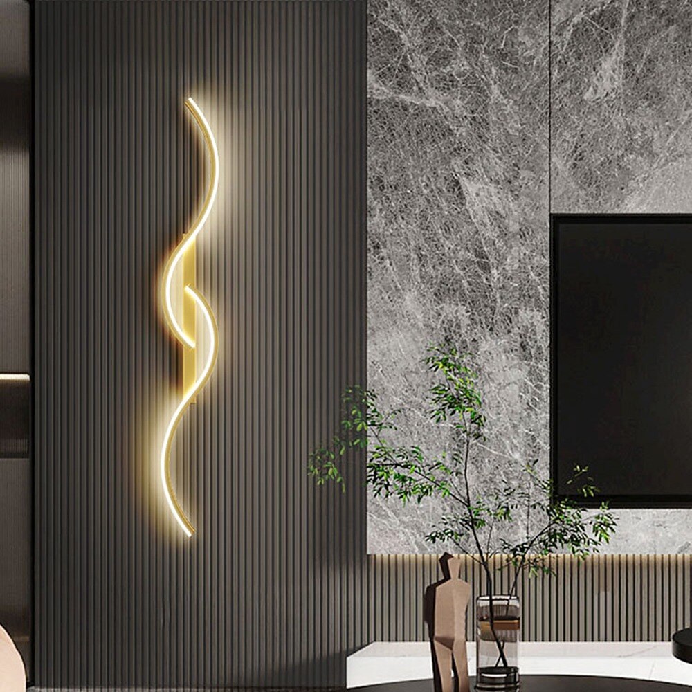 Modern Acrylic Wave Wall Light