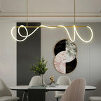 Modern Acrylic Wave Pendant Light