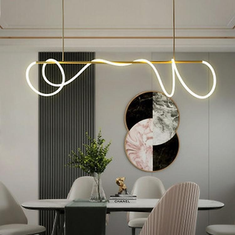 Modern Acrylic Wave Pendant Light