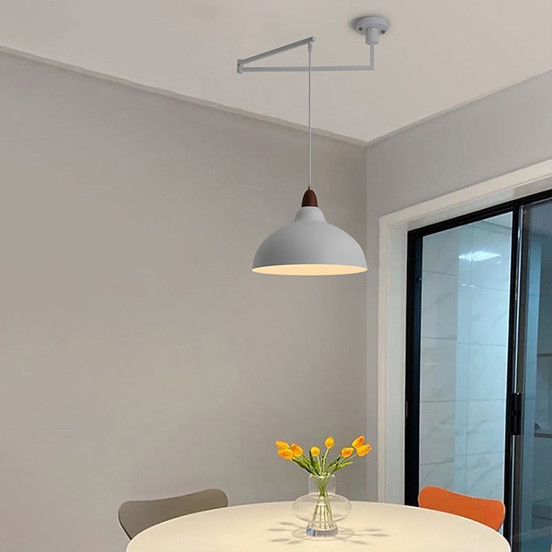 Industrial Metal Dome Pendant Light