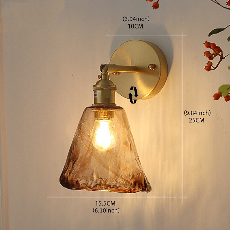 Modern Glass Bell Wall Light