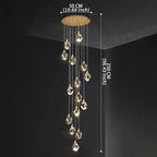 Glam Glas Kaskaden-Pendelleuchte
