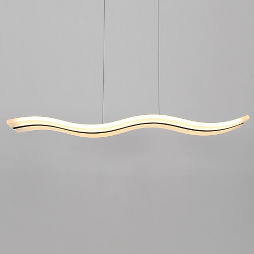 Modern Acrylic Wave Pendant Light